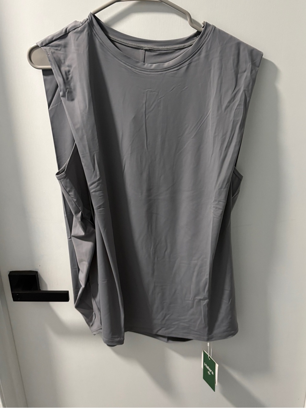 Halara Sleeveless Crew Neck Active Top - Gray